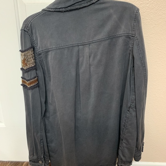DARK GREY DENIM JACKET - Picture 4 of 5